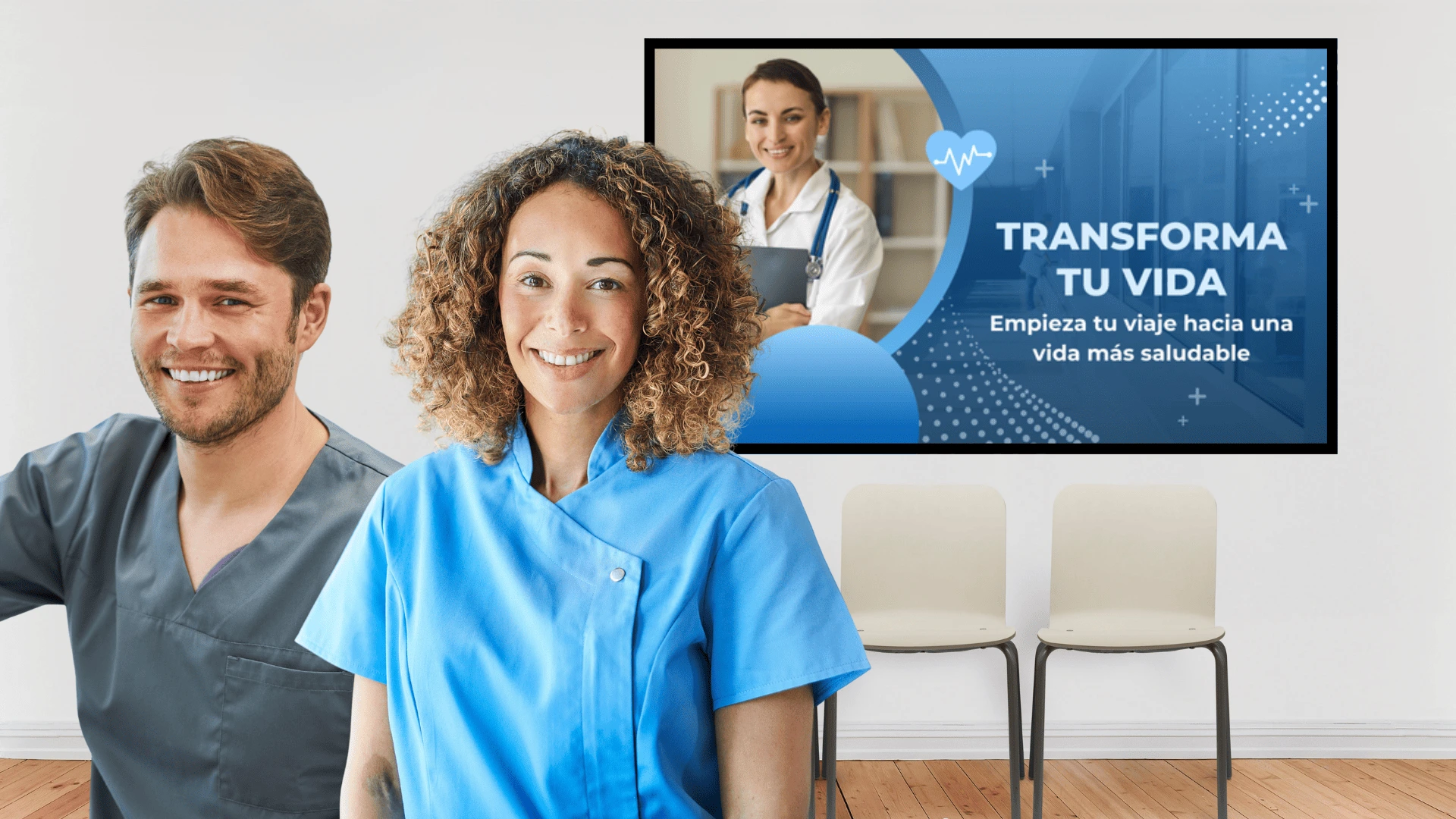 Gestor de pantallas para centros de salud, clínicas y farmacias Gestor de pantallas para centros de salud, clínicas y farmacias