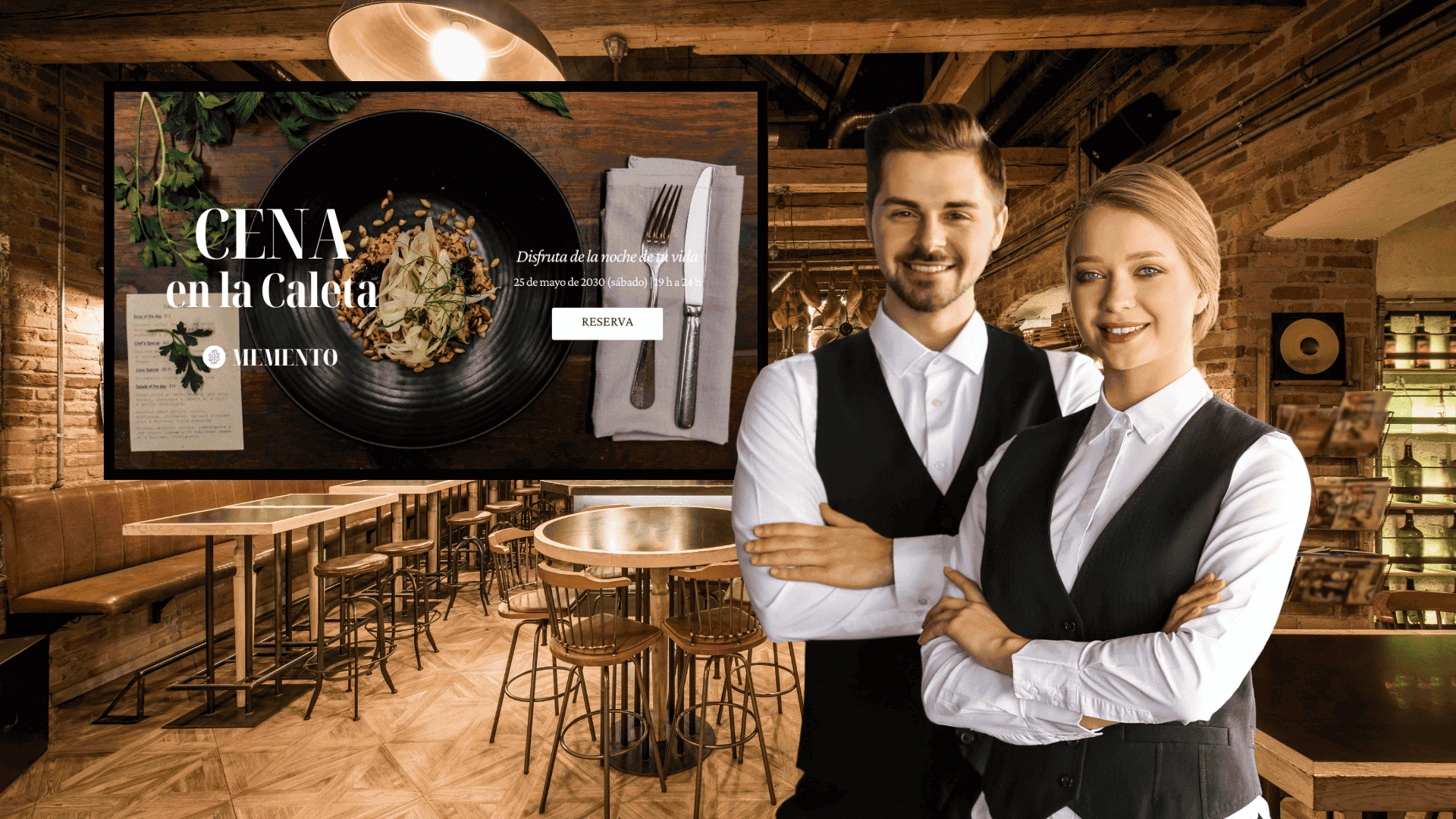 Gestor de pantallas para restaurantes y bares Gestor de pantallas para restaurantes y bares